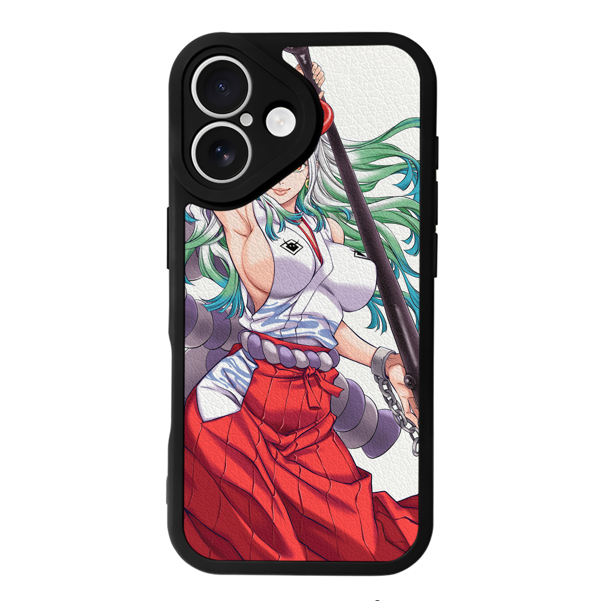 （画像用） ワンピース ONE PIECE 【iPhone 16シリーズ対応】シリコンスマホケース（レザー調） 材質：シリコン